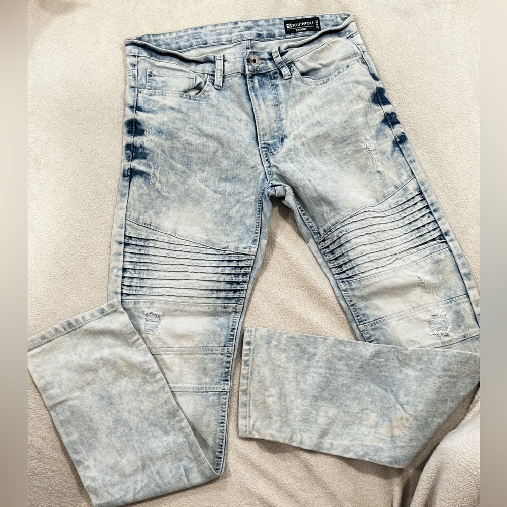 Southport Skinny Acid Wash Jeans 30x32